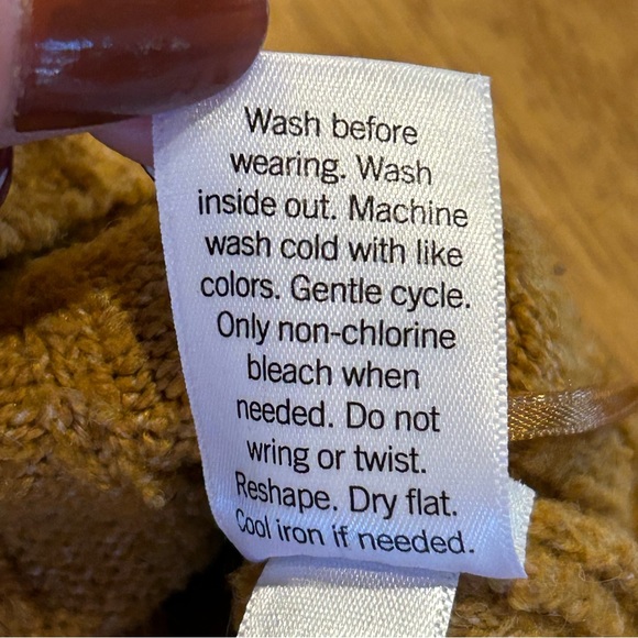 SO Gold Ribbed Cropped Slouchy Sweater M - Picture 7 of 9